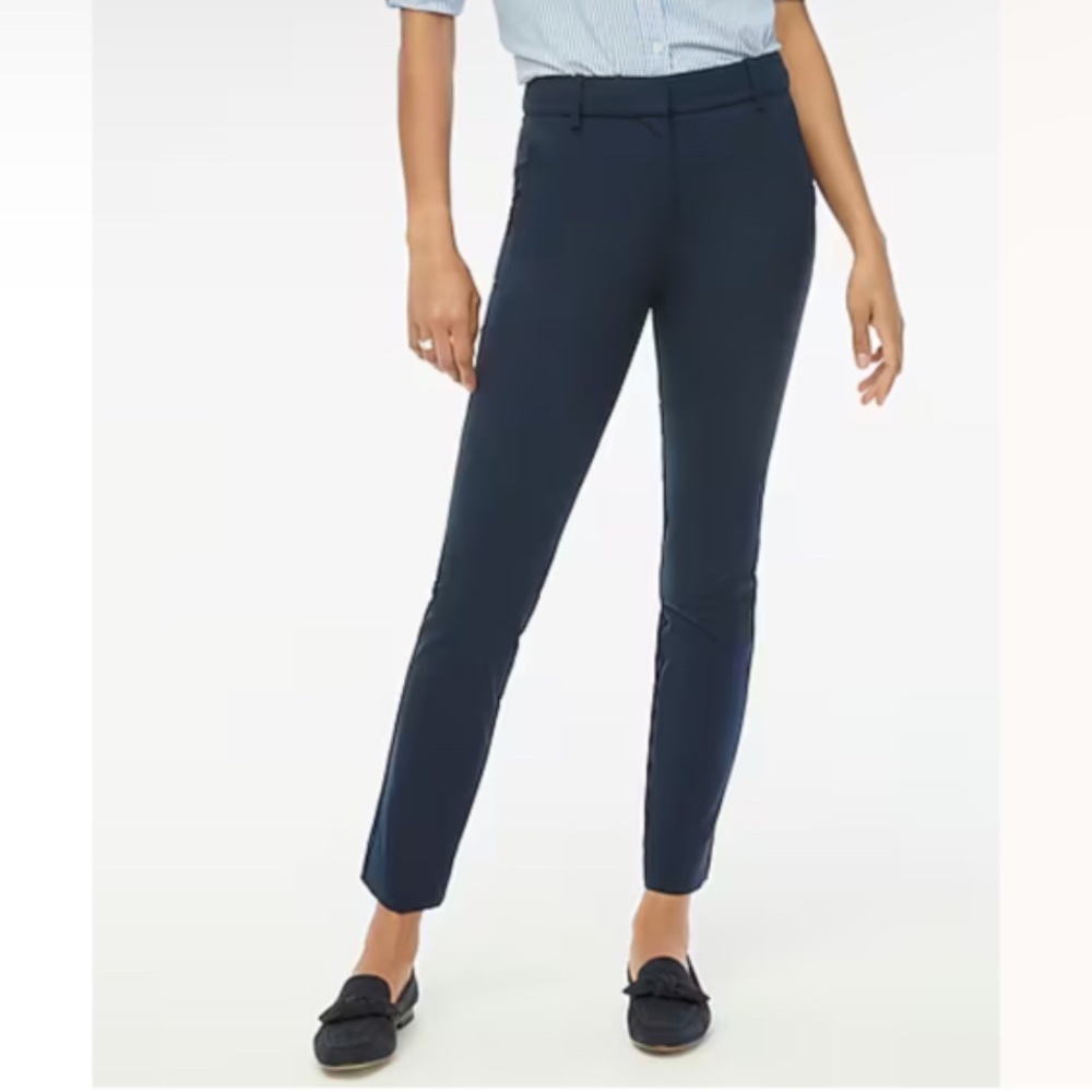 J.Crew Factory Navy Petite Slim Fit Trouser Pant 0